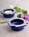 Blue Pottery T-Light Holder Set Of 2 Pcs.